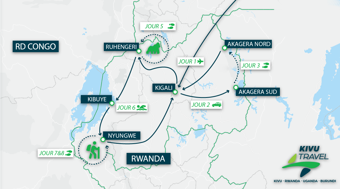 Carte de 5 jours